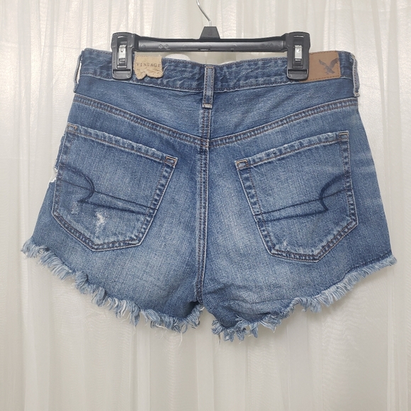 NWT AEO Sz 4 Vintage Hi-Rise Festival Shorts - Picture 5 of 15